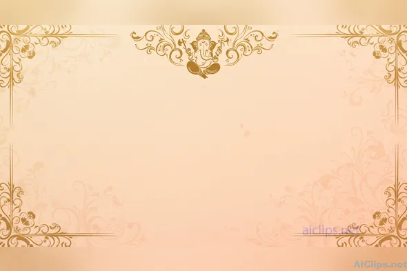 Elegant Ganesh-Themed Decorative Background Design