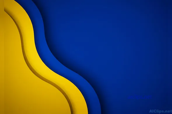 Dynamic Blue and Yellow Abstract Background Design
