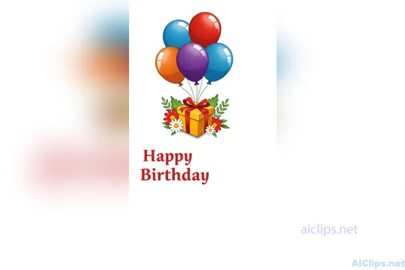 Colorful Birthday Celebration Graphic Design