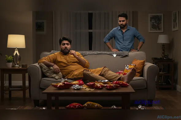 Casual Evening Interaction at Home - Lifestyle Capture