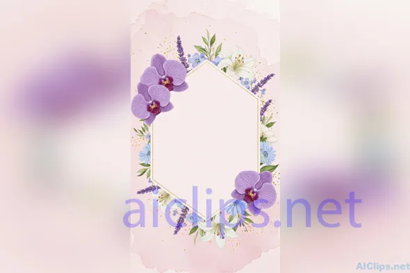 Elegant Floral Frame for Beautiful Invitations