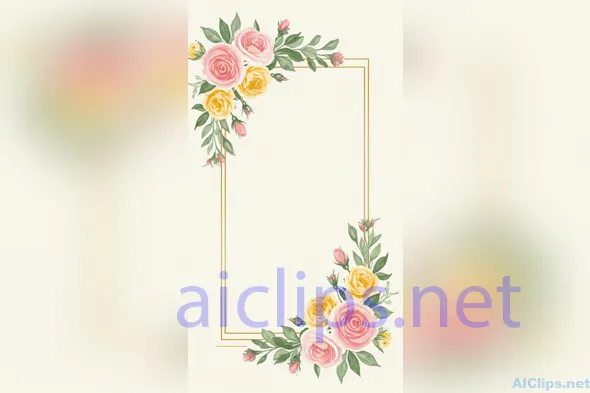 Elegant Floral Border Design for Professional Use