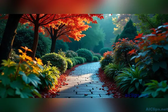 Serene Pathway in Autumn Landscape