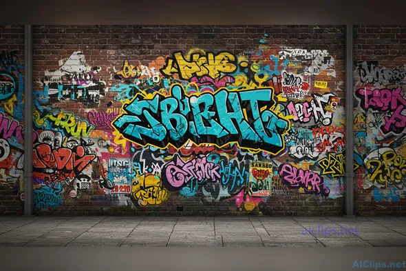 Vibrant Urban Graffiti Art - Contemporary Street Style