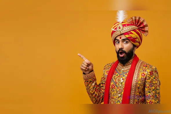 Vibrant Traditional Indian Attire for Professional Use