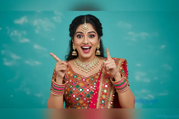 Vibrant Indian Cultural Portrait for Marketing Use
