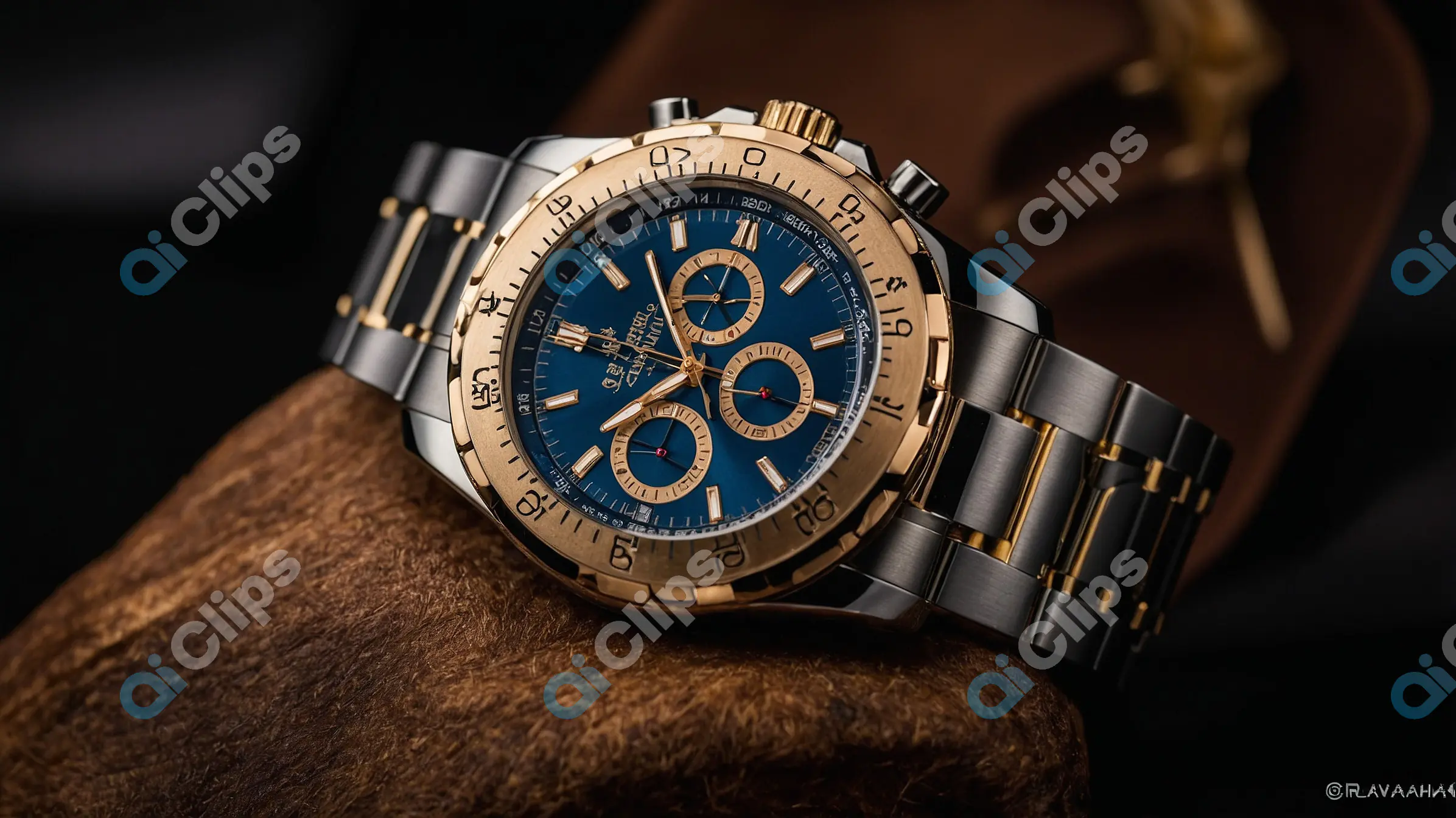 Dual-Tone Chronograph Watch