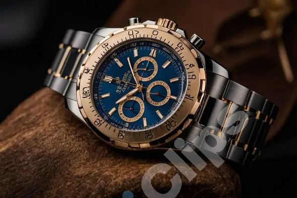 Dual-Tone Chronograph Watch