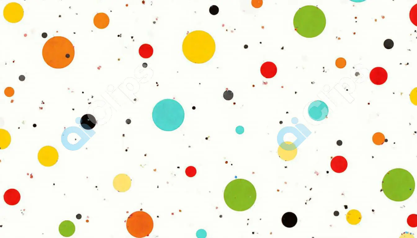 Vibrant Polka Dot Pattern Background