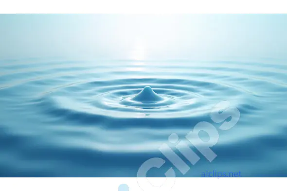 Tranquil Water Ripple with Gentle Blue Waves