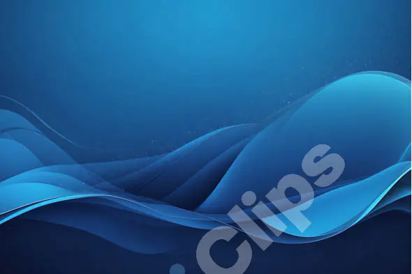 Flowing Blue Waves