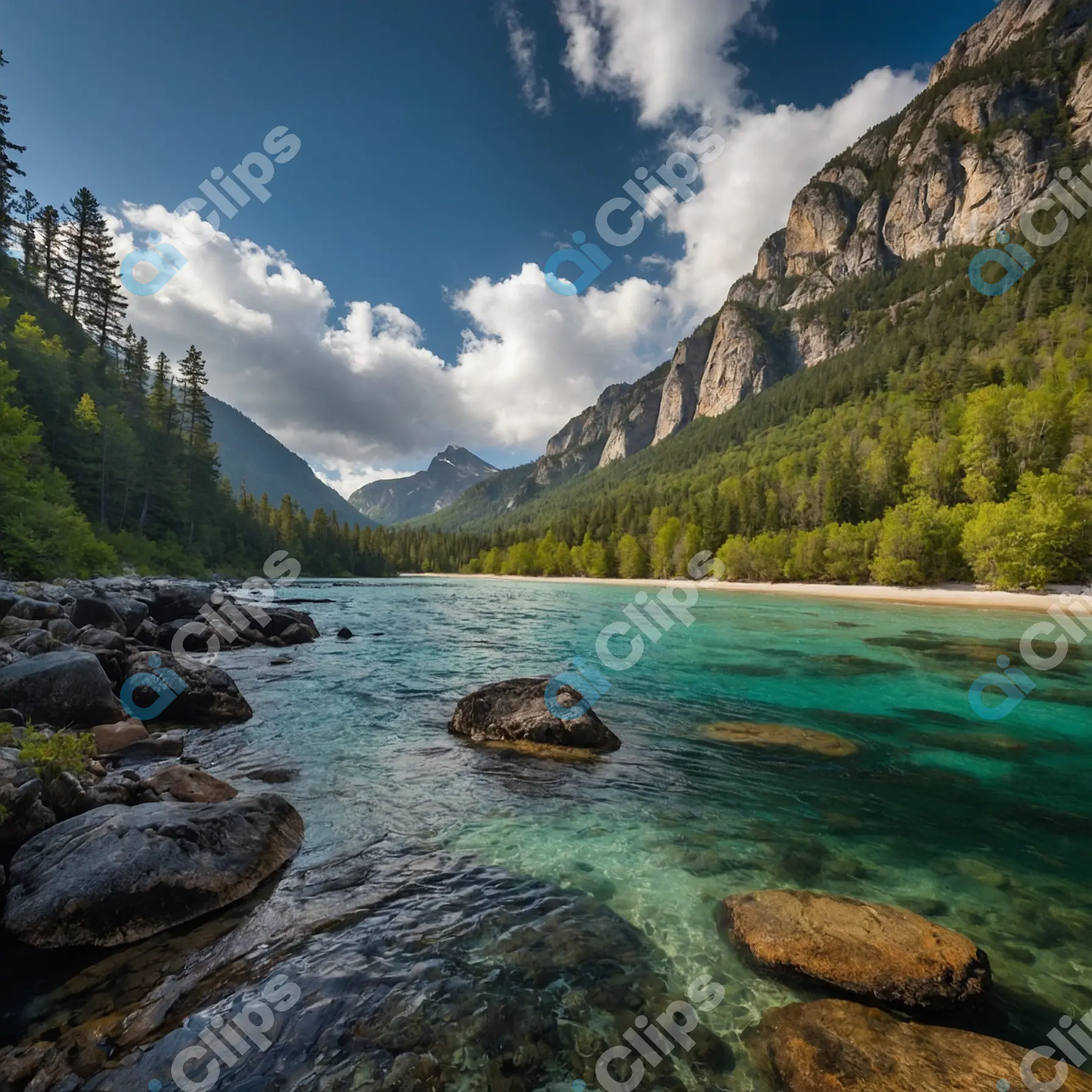 Mountain River Scenery