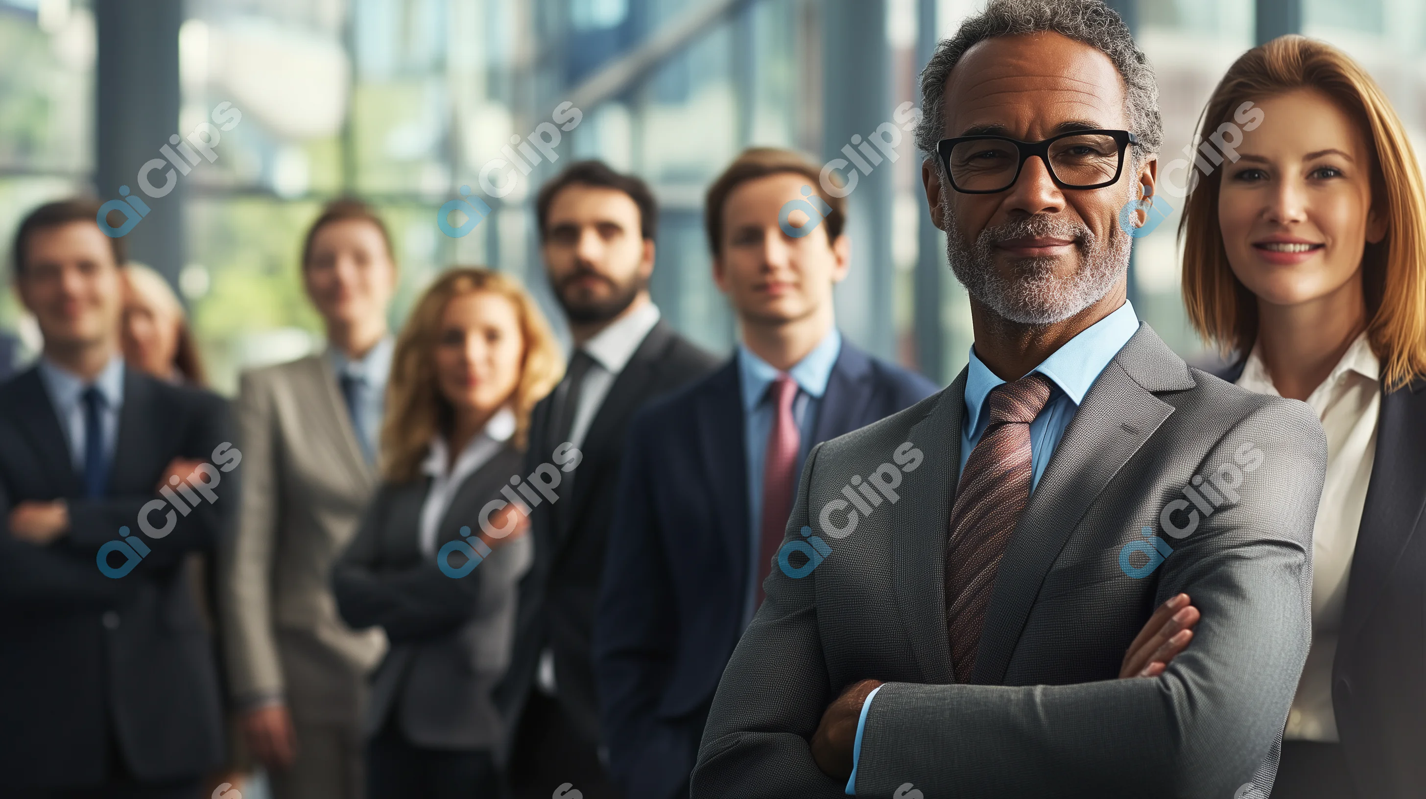 Confident Business Team Leader