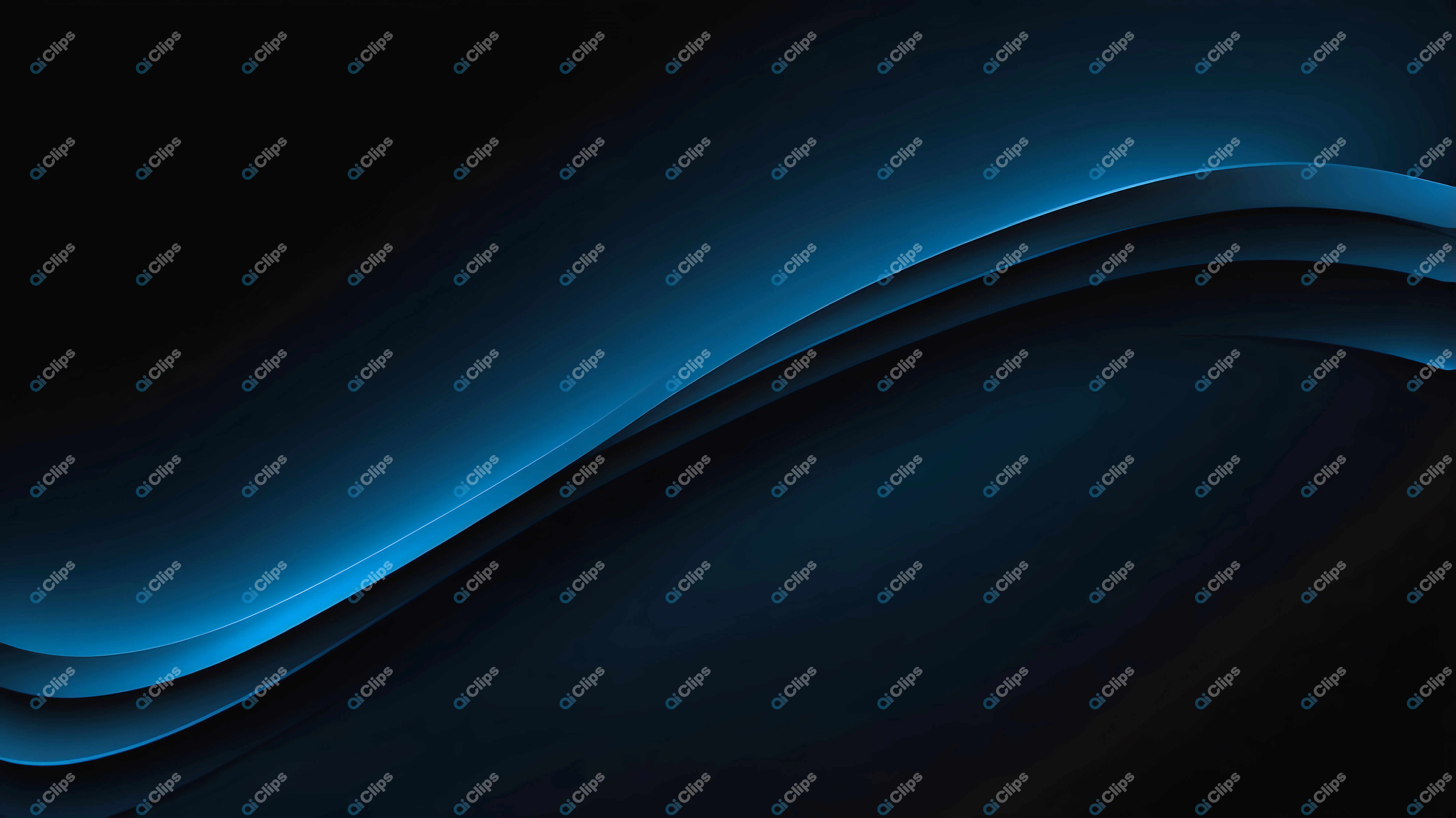 Blue Wave Abstract
