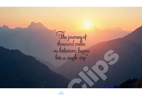 Inspirational Mountain Sunrise with Motivational Quote