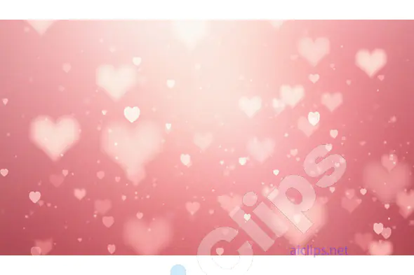 Soft Pink Heart Background with Floating Hearts