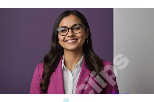 Confident Young Woman in Magenta Blazer - Professional Portrait