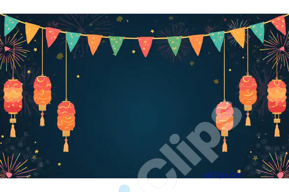 Lantern Festival Celebration Background