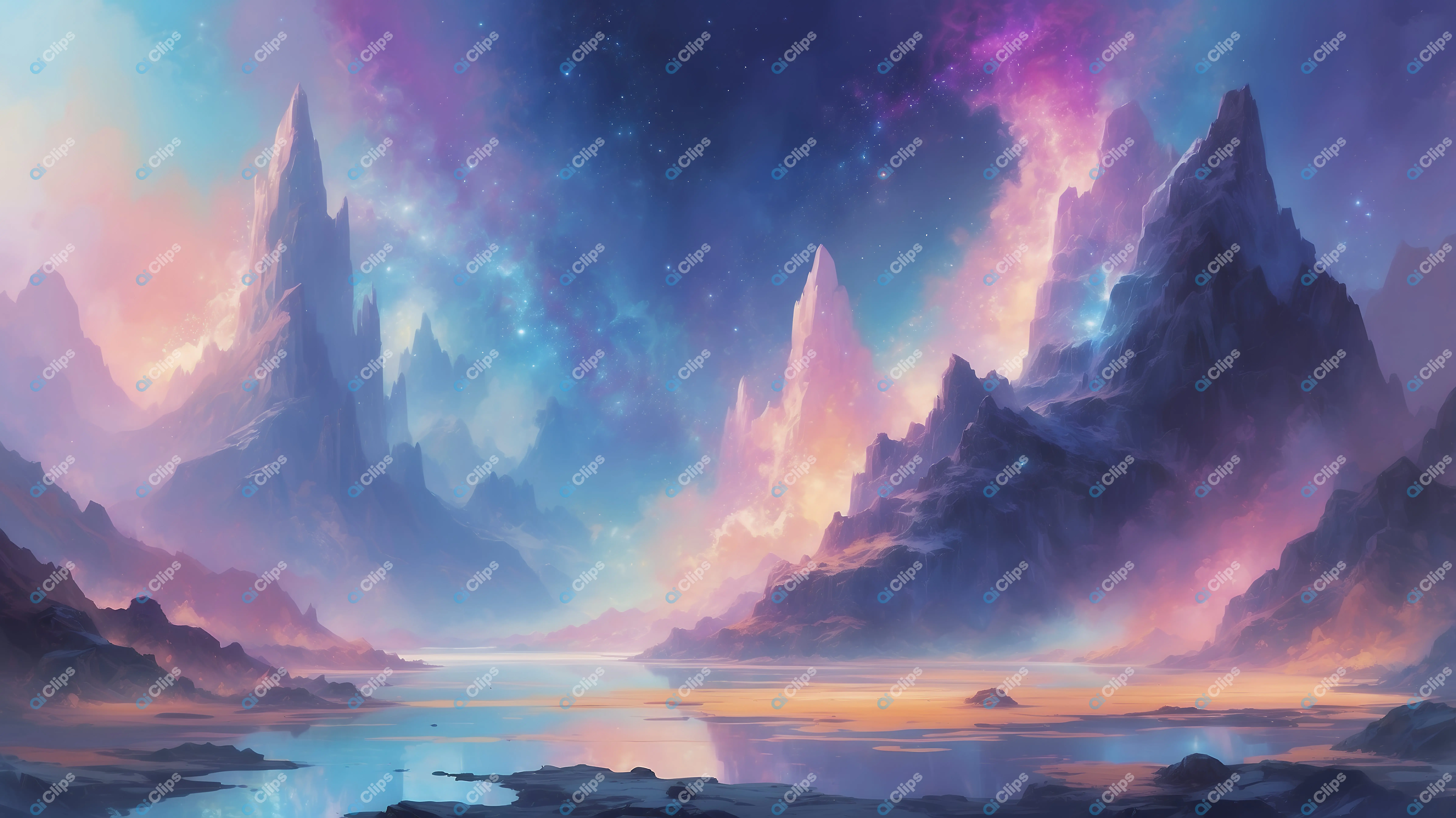 Fantasy Mountain Landscape
