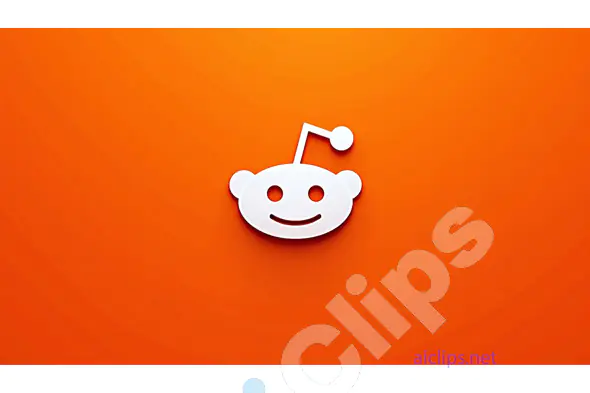 Reddit Logo on Gradient Orange Background