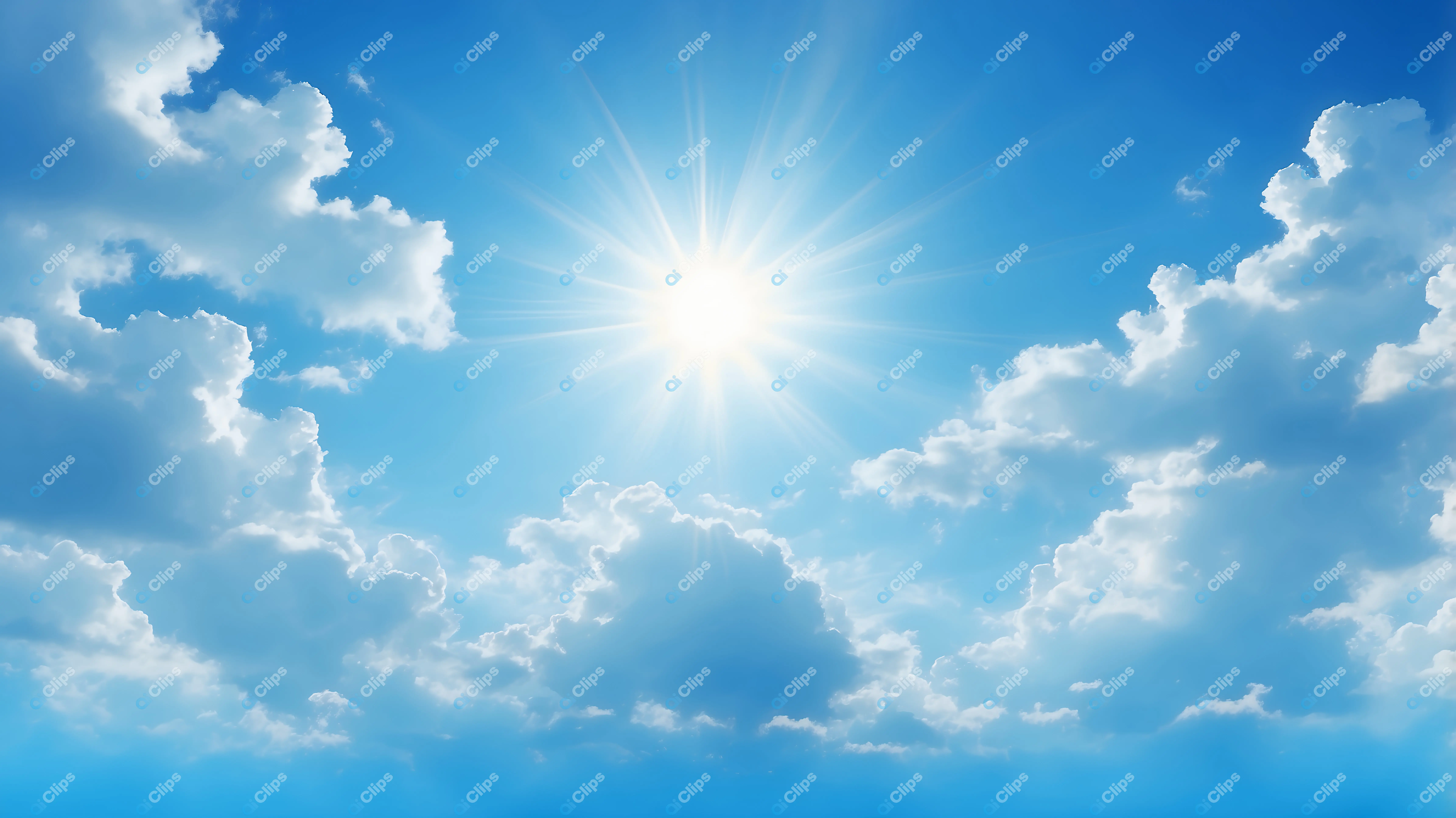 Bright Sun and Clouds