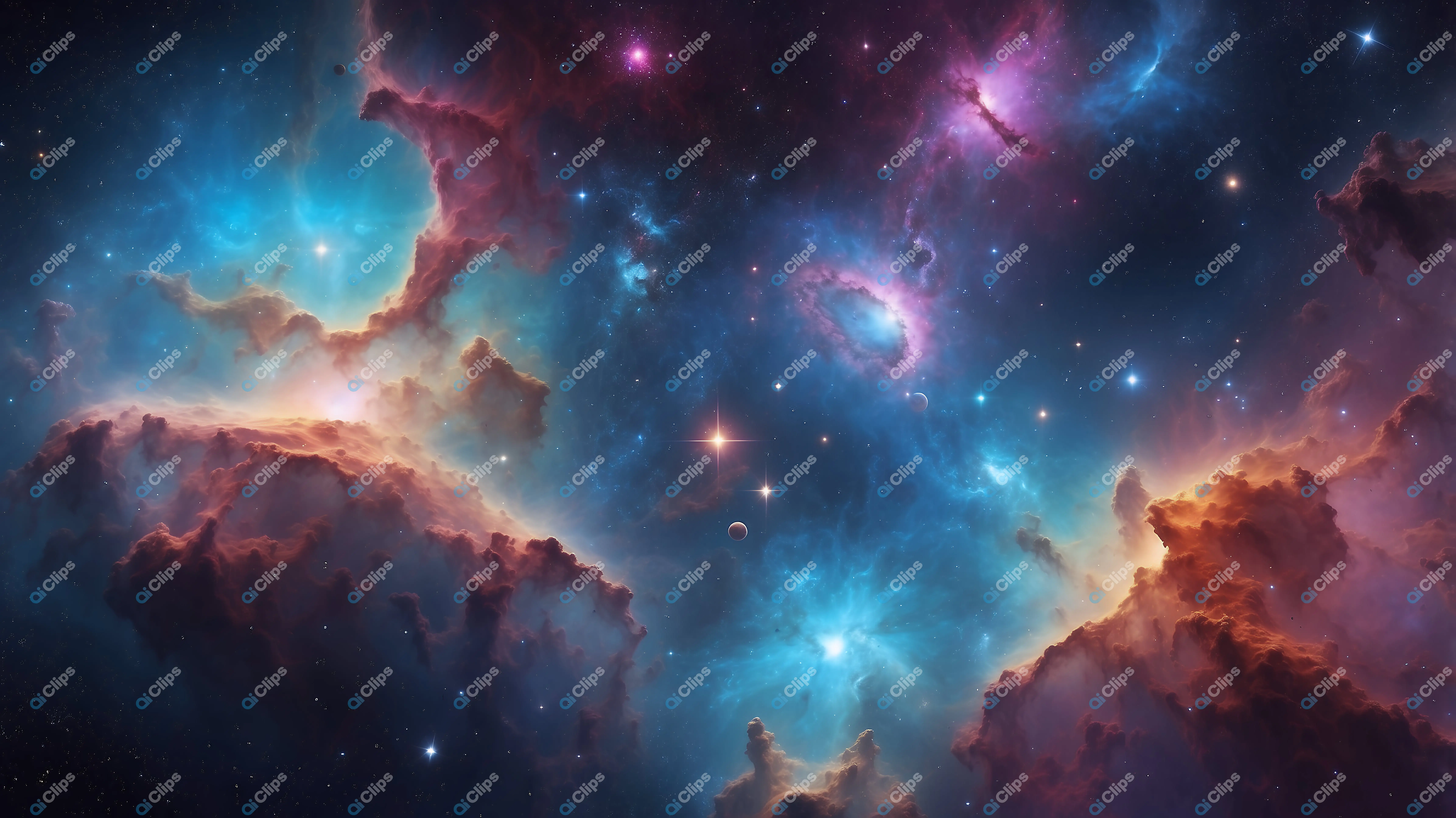 Vibrant Nebula Background
