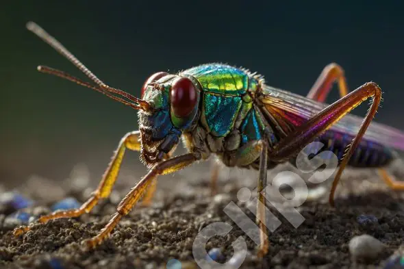 Iridescent Insect Macro