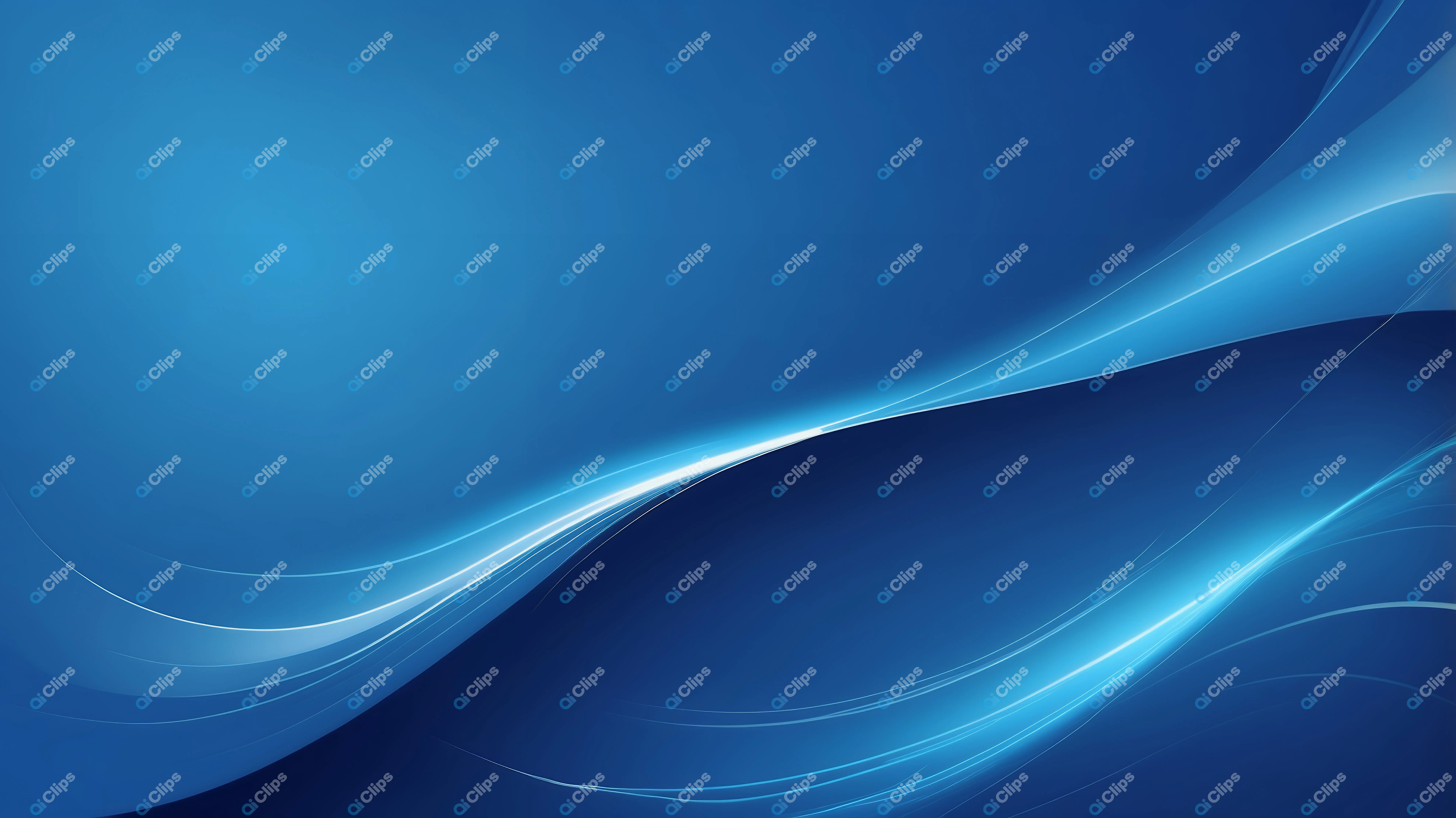 Blue Flowing Lines