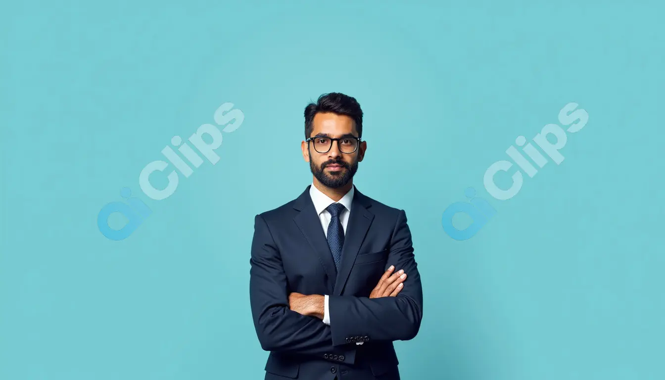 Indian Businessman in Formal Suit - Professional Corporate Portrait