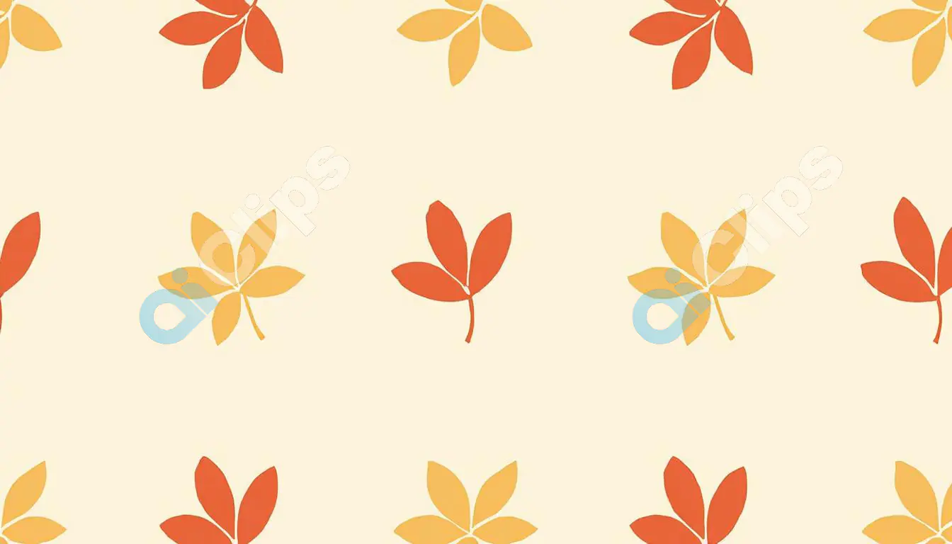 Seamless Autumn Leaf Pattern Background