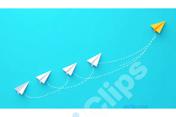 Leadership and Innovation Concept with Paper Airplanes