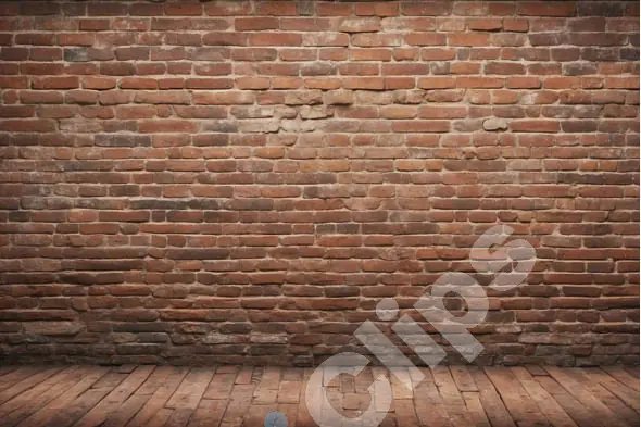 Rustic Brick Wall Background brown