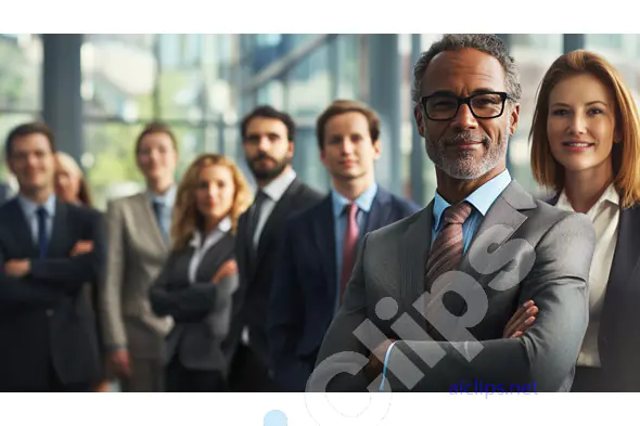 Confident Business Team Leader