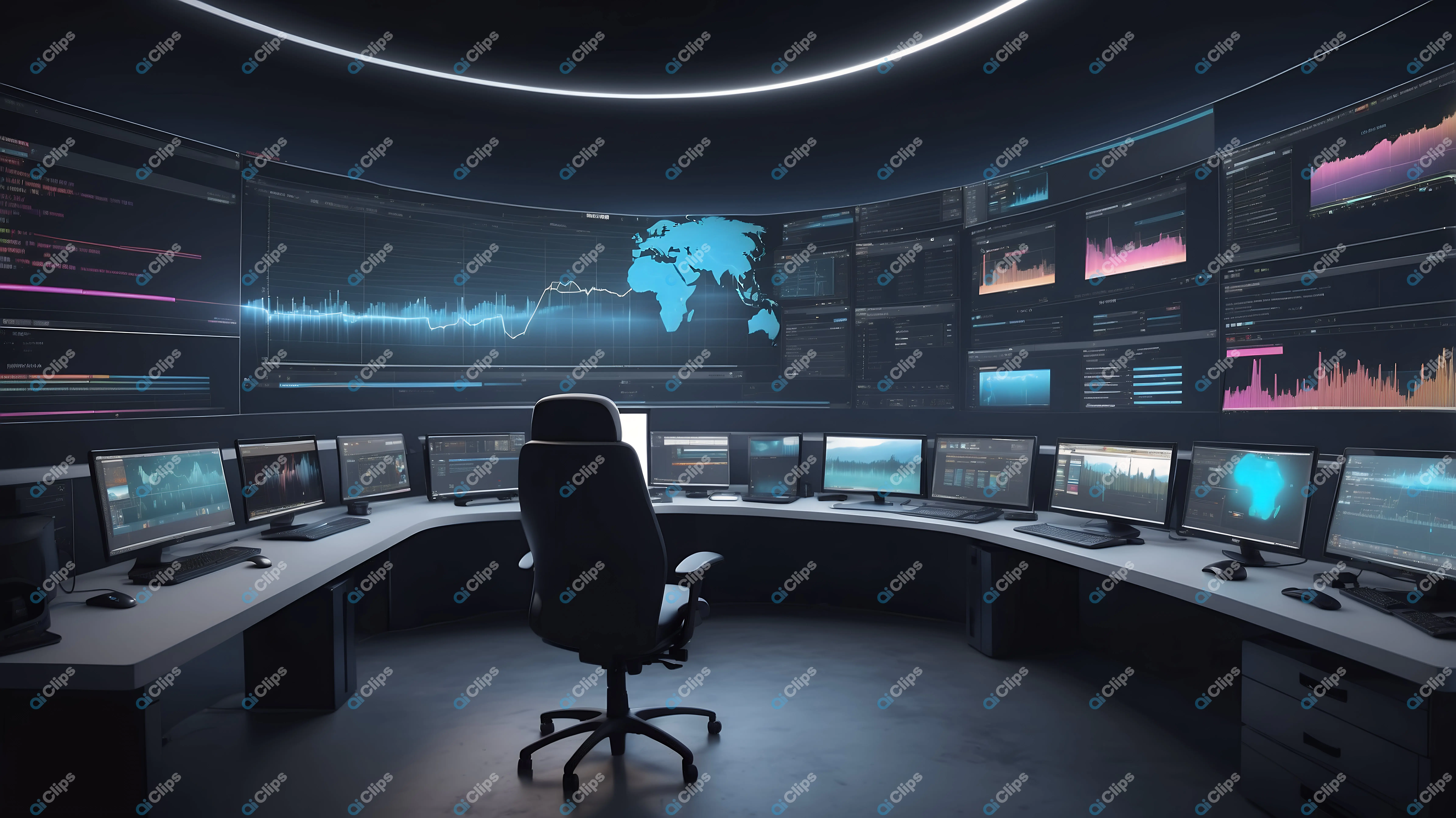 High-Tech Control Room
