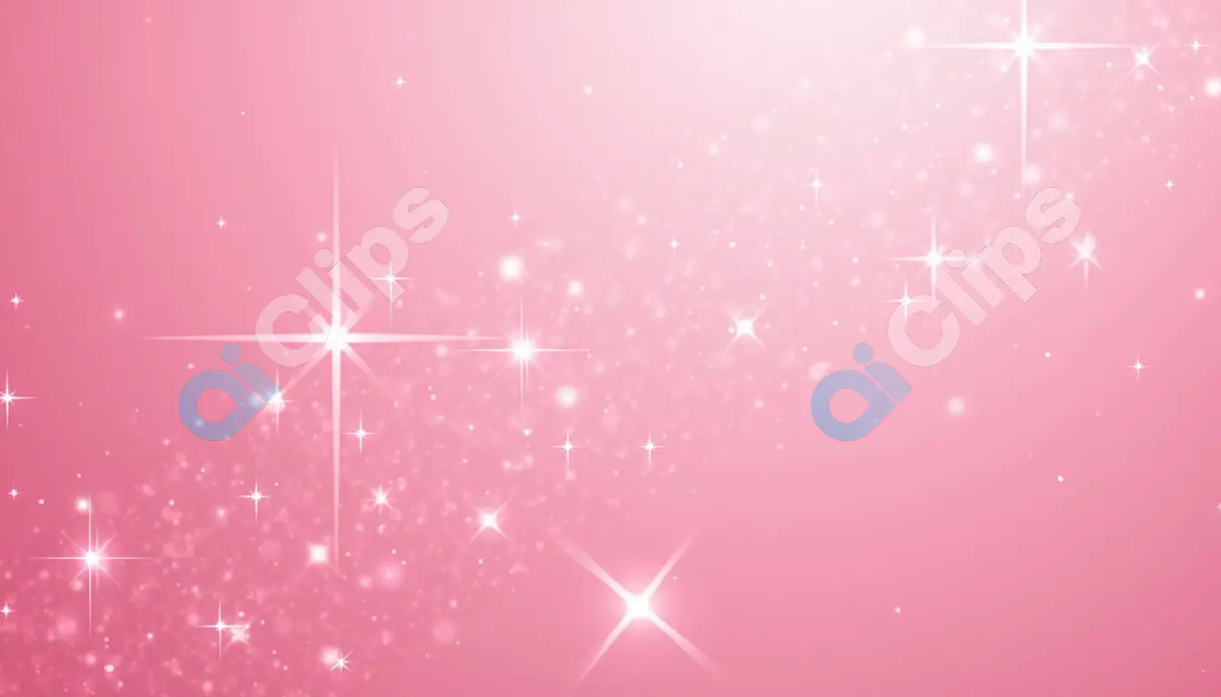 Pink Glitter Sparkle Background with Stars