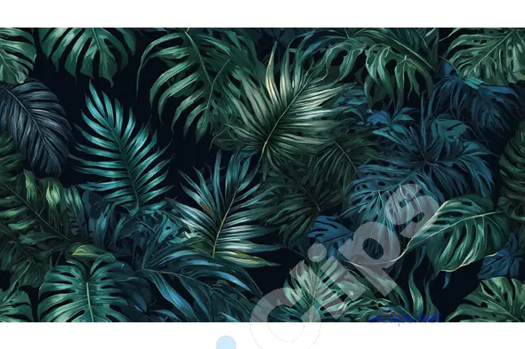 Lush Tropical Foliage Pattern