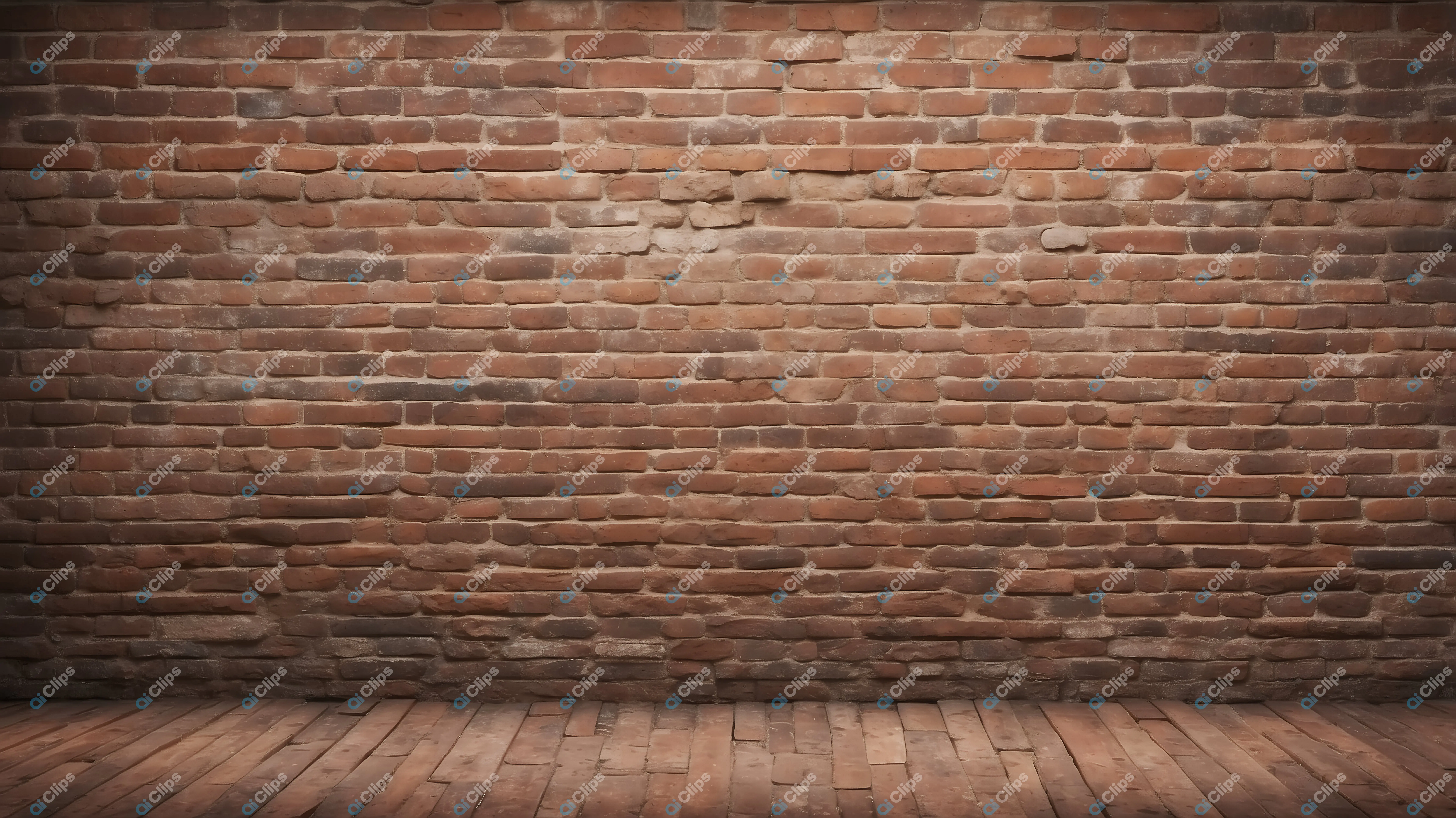 Rustic Brick Wall Background brown