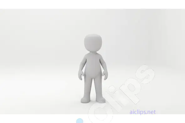 Blank 3D Human Character Model