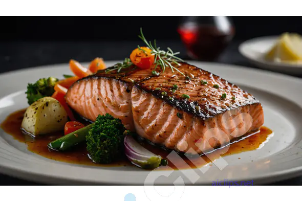 Grilled Salmon Dish
