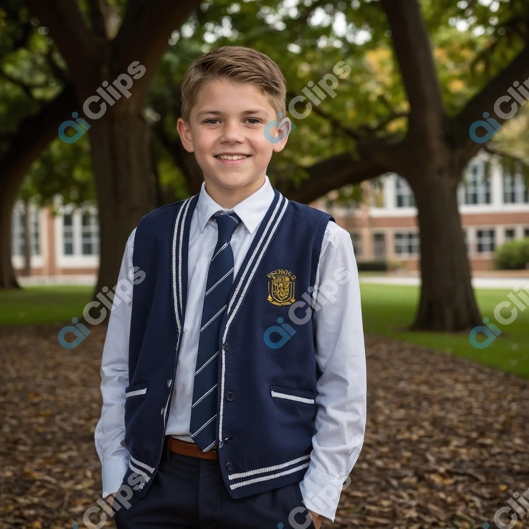 Schoolboy in Uniform