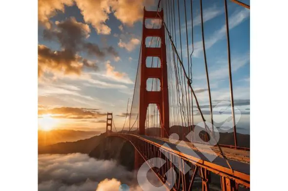 olden Gate Bridge at Sunset