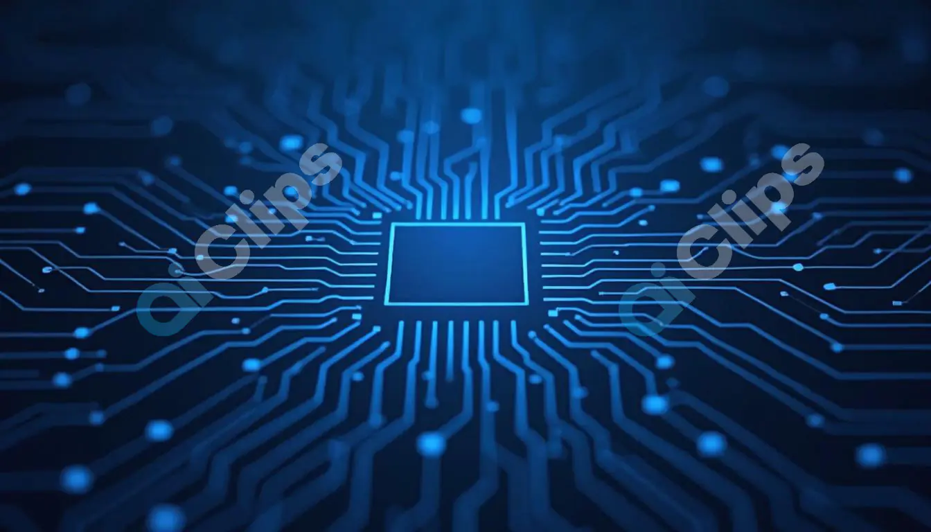 Futuristic Microchip Circuit Design
