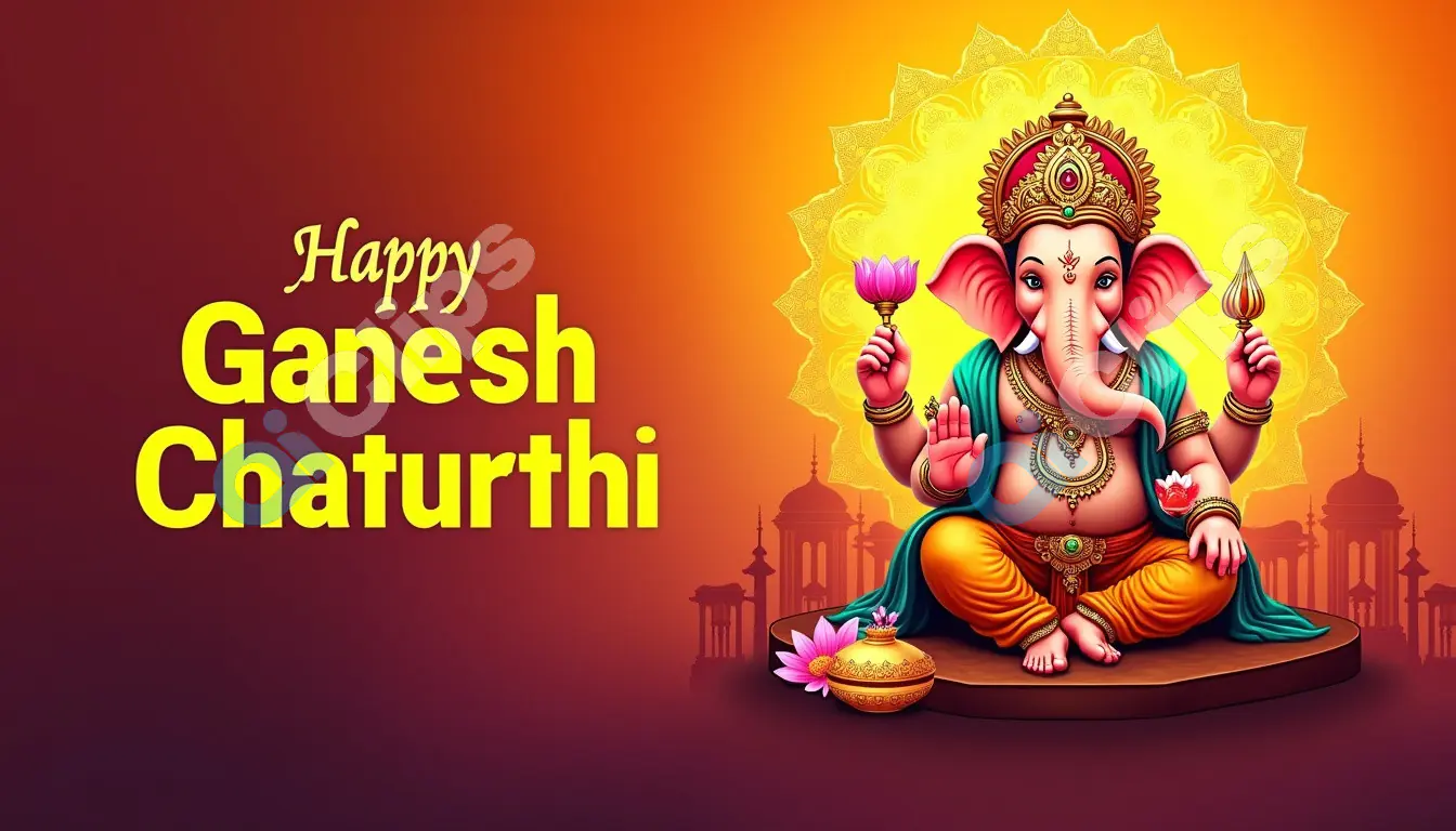 Ganesh Chaturthi Celebration Banner