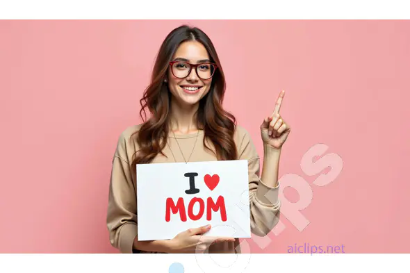Mother's Day Celebration - "I Love Mom" Poster