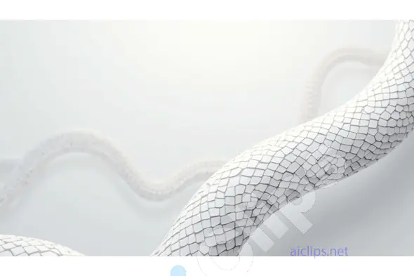 White Curved Mosaic Texture Background