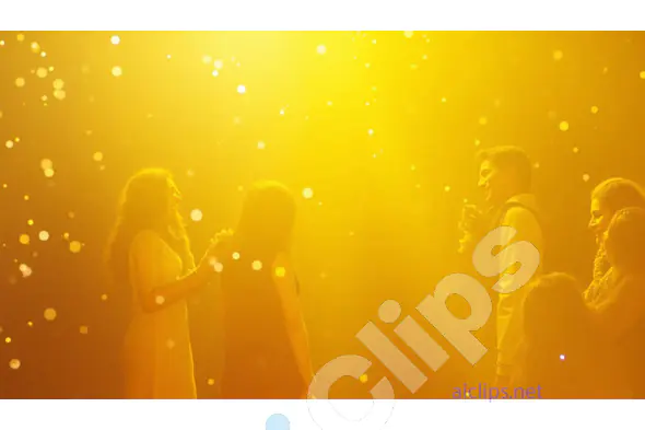 Golden Celebration with Bokeh and Family Gathering