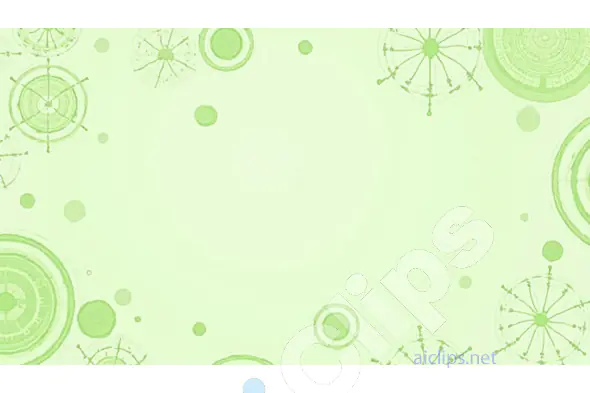 Soft Green Abstract Circular Geometric Background