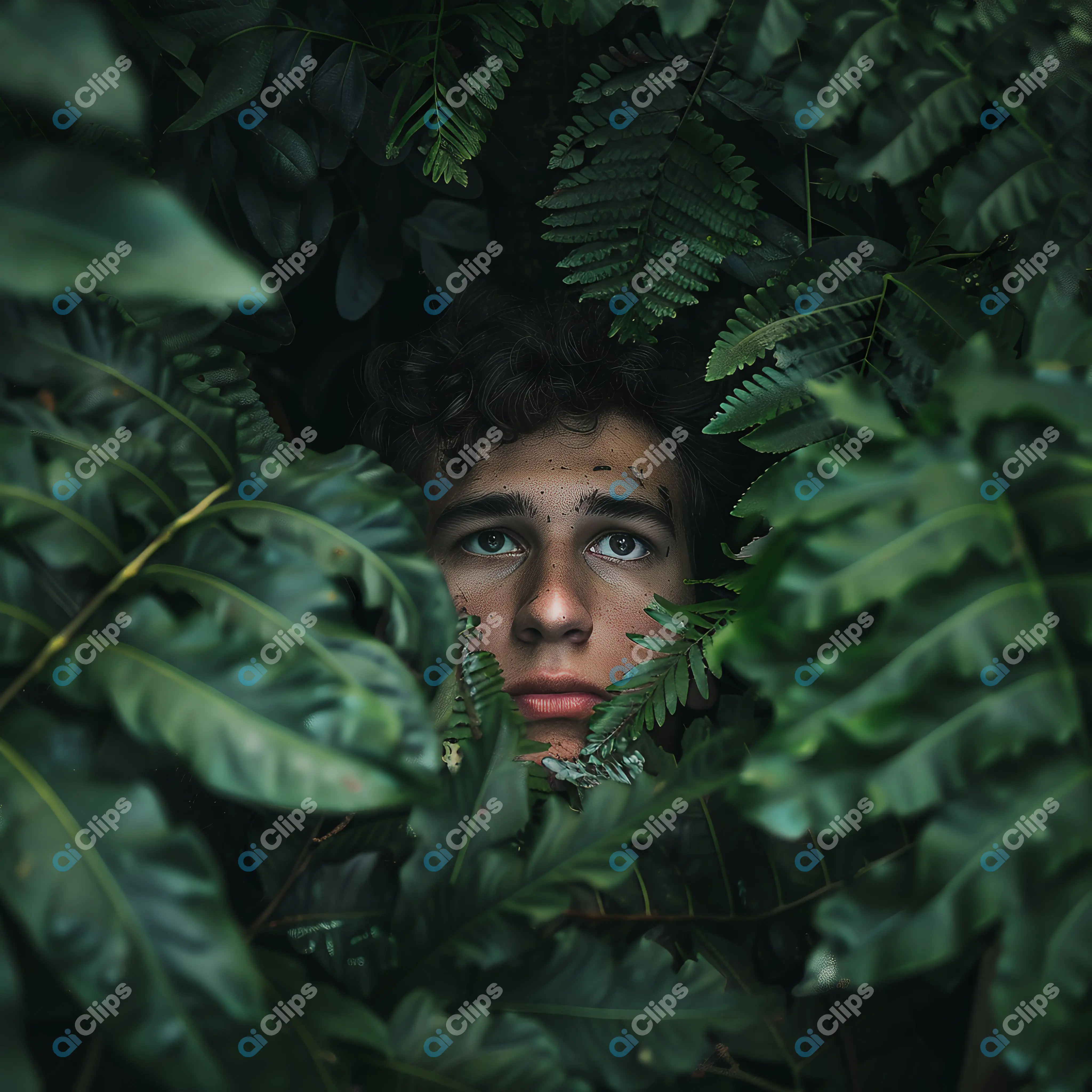 Face in Foliage