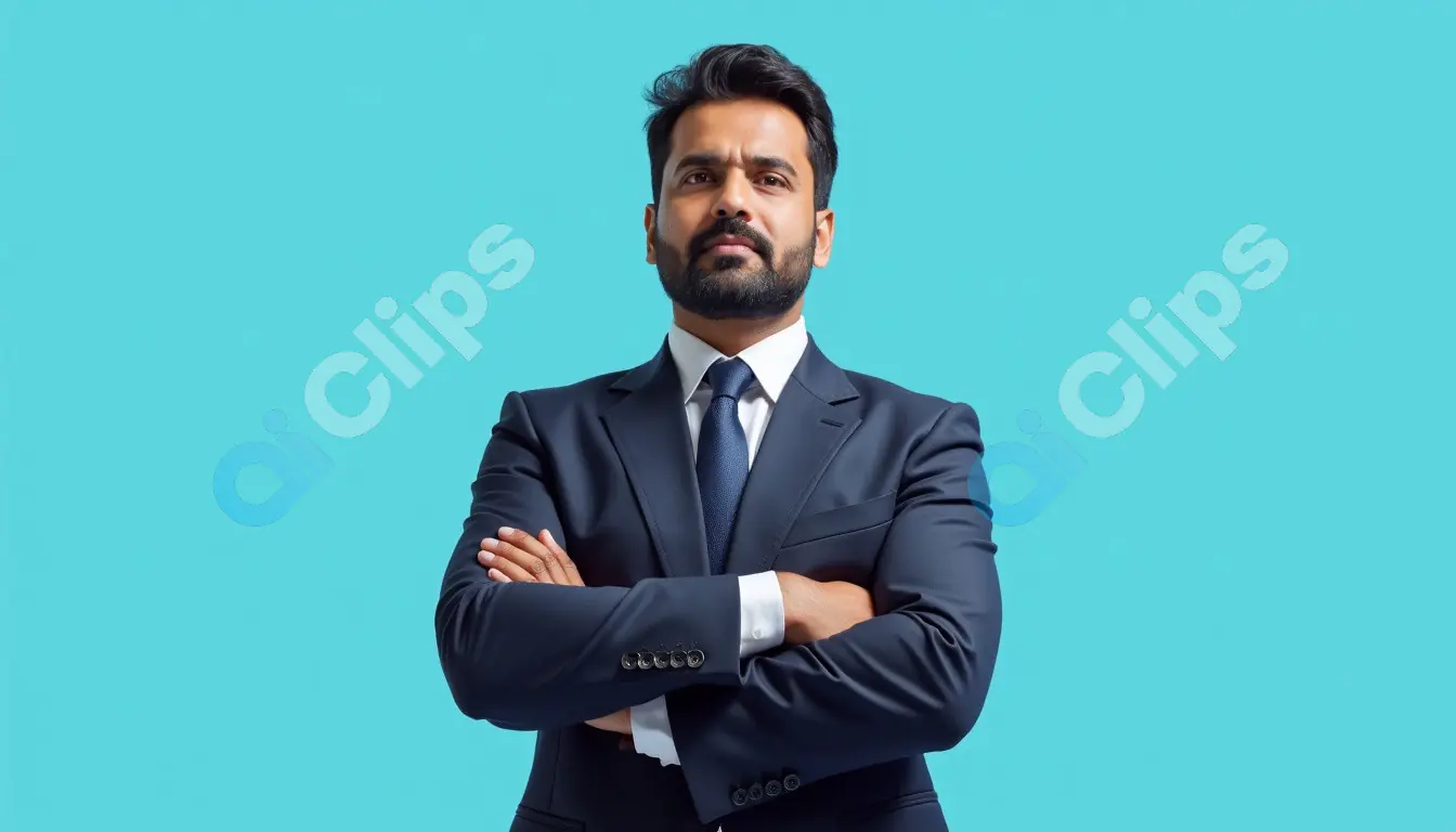 Confident Indian Businessman in Formal Attire - Professional Portrait