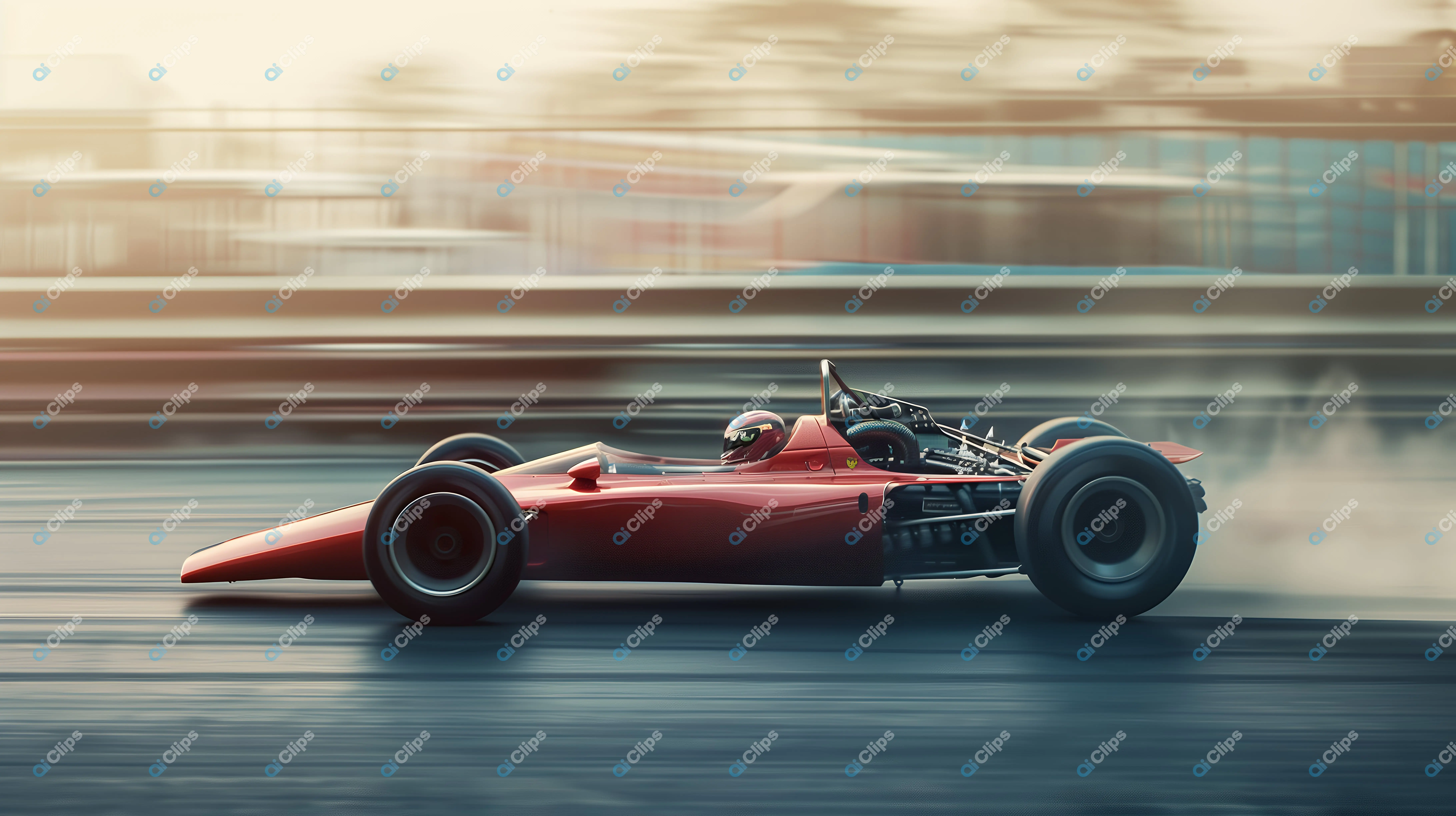 Red Formula 1 Racing Car